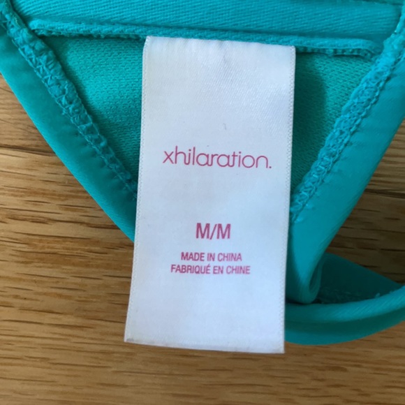 Turquoise bandeau bathing suit top - Picture 3 of 3